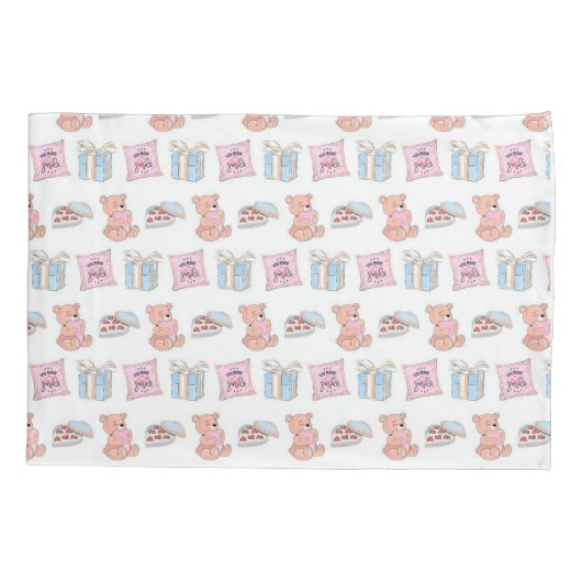 テディベア 枕カバー (裏面)