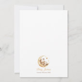 テディベア　男女兼用　ベビーシャワー 招待状 (裏面)