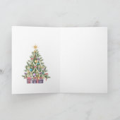 テディベア 赤ちゃんの初めてのクリスマス  カード (内部)