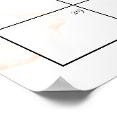 テディベア 赤ちゃんの誕生日予測 ゲーム 出産予定日当てクイズ ポスター (角)