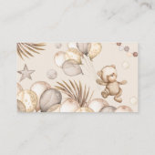 テディベア, 赤ちゃんクマ, ベビーシャワー, ウィッシュングウェル エンクロージャーカード (裏面)