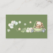 テディベア 赤ちゃん クマ 赤ちゃんシャワー 封筒 カード (裏面)