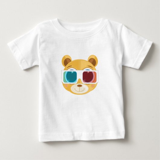 テディベア – 3D ベビーTシャツ (正面)