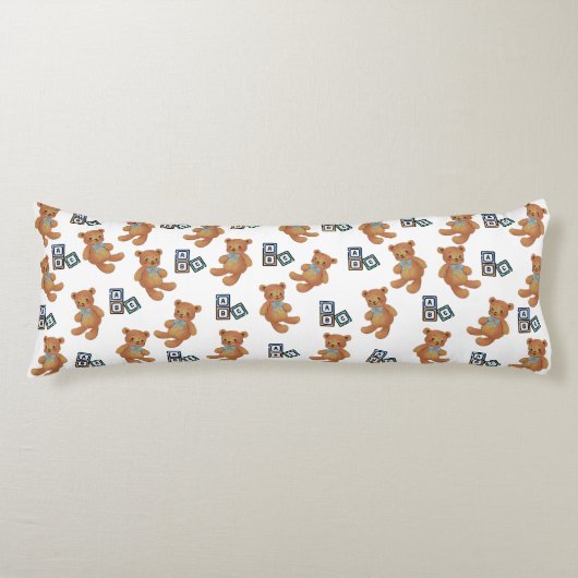 テディベア&ABC抱き枕 ボディピロー (正面)