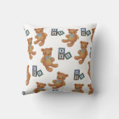 テディベア&ABC装飾用クッション クッション (裏面)