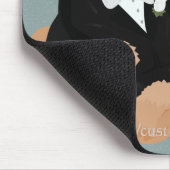 テディベアGroomMousepad マウスパッド (コーナー)