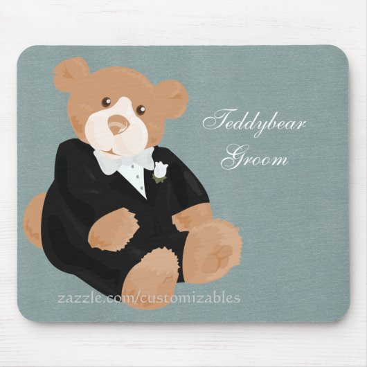 テディベアGroomMousepad マウスパッド (正面)