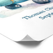 テディベアin飛行機子供部屋デコールウォールアート ポスター (角)