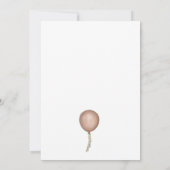 テディベアSage Brownは妊娠を待つことができる 案内状 (裏面)