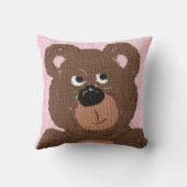 テディベアTピンク クッション (裏面)