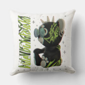 テディベアxかわいいベアーグラフィティx悲しいベアーストリート クッション (裏面)