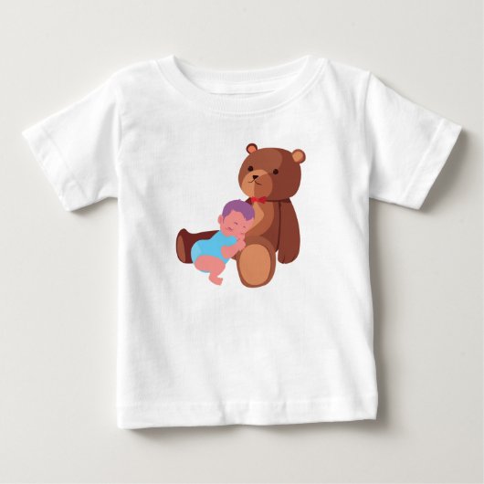 テディベビー ベビーTシャツ (正面)