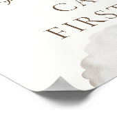 テディミントホットエアバルーンベアリーファースト誕生日 ポスター (角)