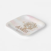 テディモダンベア水彩ベビーshowPaperプレート ペーパープレート (傾斜あり)