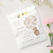 テディモダンベア熱気球ベビーシャワー フェイバーバッグ (封をした状態)