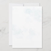 テディモダンベア男の赤ちゃんシャワー招待状 招待状 (裏面)