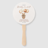 テディモダンベア男女兼用ベビーシャワー ハンドファン (裏面)