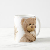 テディラブ,テディベア愛,愛,かわいい,あいまい,暖かい コーヒーマグカップ (正面右)