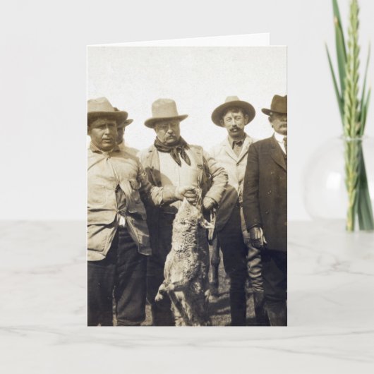 テディルーズベルトウルフ狩り, 1905 カード (正面)