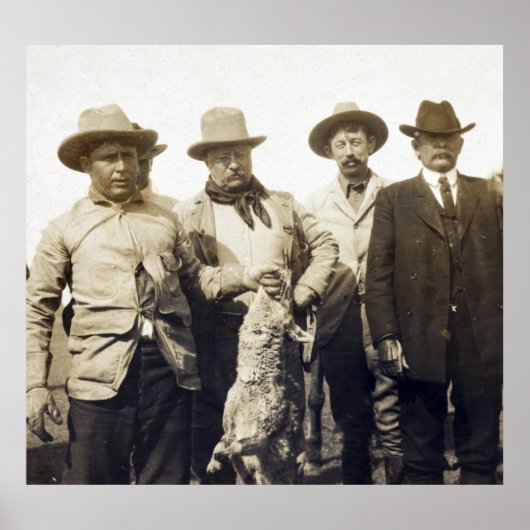 テディルーズベルトウルフ狩り, 1905 ポスター (正面)