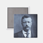 テディルーズベルトヴィンテージガラス魔法ランタンスライド マグネット (正面/裏面)