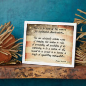 テディルーズベルト引用文 フォトプラーク (側面)