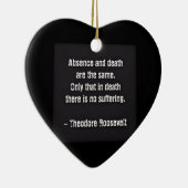 テディルーズベルト引用文 – 不在と死 セラミックオーナメント (右)
