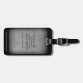 テディルーズベルト引用文 – 不在と死 ラゲッジタグ (正面横)