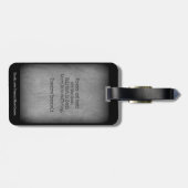 テディルーズベルト引用文 – 不在と死 ラゲッジタグ (裏面横)