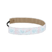 テディー・ベアが付いているベビーパターン アスレチックヘッドバンド (左)