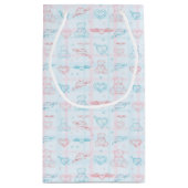 テディー・ベアが付いているベビーパターン スモールペーパーバッグ (裏面)