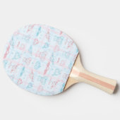 テディー・ベアが付いているベビーパターン 卓球ラケット (横)