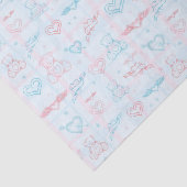 テディー・ベアが付いているベビーパターン 薄葉紙 (詳細)