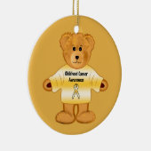 テディー・ベアとの幼年期の蟹座の認識度 セラミックオーナメント (右)