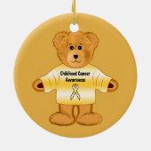 テディー・ベアとの幼年期の蟹座の認識度 セラミックオーナメント (裏面)