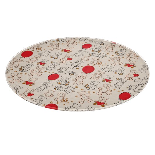 テディー・ベアとの質 カッティングボード (角)