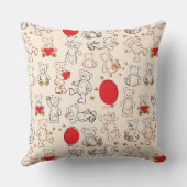 テディー・ベアとの質 クッション (裏面)