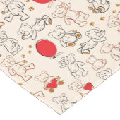 テディー・ベアとの質 ショートテーブルランナー (コーナー)