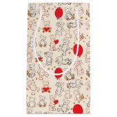 テディー・ベアとの質 スモールペーパーバッグ (正面)