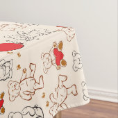 テディー・ベアとの質 テーブルクロス (インサイチュ)