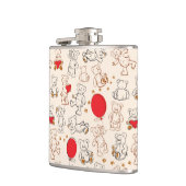 テディー・ベアとの質 フラスク (左)