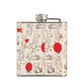 テディー・ベアとの質 フラスク (裏面)