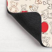 テディー・ベアとの質 マウスパッド (コーナー)