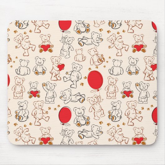 テディー・ベアとの質 マウスパッド (正面)