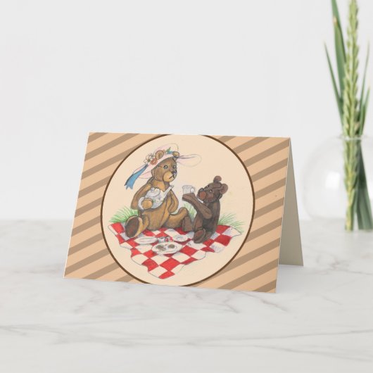 テディー・ベアのお茶会 カード (正面)