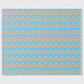 テディー・ベアのかわいいパターン ラッピングペーパー (フラット)