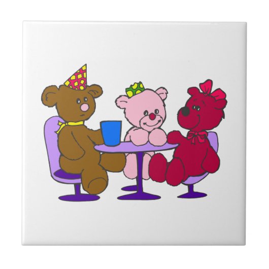 テディー・ベアのカフェ タイル (正面)