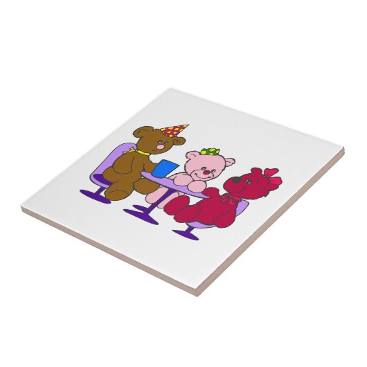 テディー・ベアのカフェ タイル (側面)