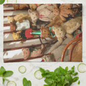 テディー・ベアのコレクターの楽園 キッチンタオル (折り畳み)