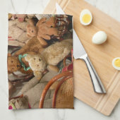 テディー・ベアのコレクターの楽園 キッチンタオル (四つ折り)